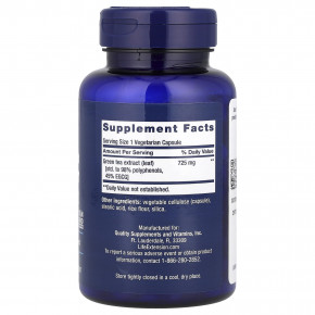 Life Extension, Super Green Tea, экстракт зеленого чая, с низким содержанием кофеина, 100 вегетарианских капсул (725 мг в 1 капсуле) в Москве - eco-herb.ru | фото