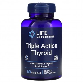 Life Extension, Triple Action Thyroid, 60 Capsules в Москве - eco-herb.ru | фото