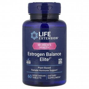 Life Extension, Women's Health, Estrogen Balance Elite, 60 вегетарианских таблеток в Москве - eco-herb.ru | изображение Life Extension, Women's Health, Estrogen Balance Elite, 60 вегетарианских таблеток в Москве - eco-herb.ru | фото
