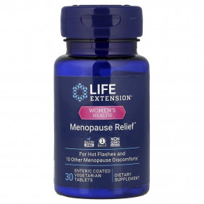 Life Extension, добавка для женского здоровья, средство для облегчения симптомов менопаузы, 30 вегетарианских таблеток, покрытых кишечнорастворимой оболочкой - описание | фото
