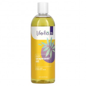 Life-flo, чистое масло из виноградных косточек, уход за кожей, 473 мл (16 жидк. унций) - описание