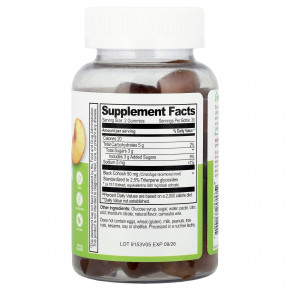 Lifeable, Жевательные мармеладки из корня клопогона, персик, 60 жевательных таблеток (25 мг в 1 жевательной мармеладке) в Москве - eco-herb.ru | фото