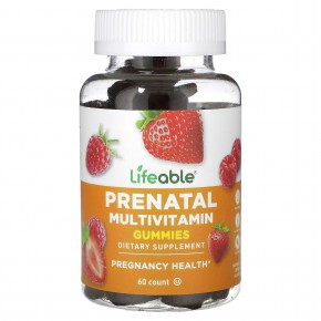 Lifeable, Мультивитаминные жевательные мармеладки для беременных, с натуральными ягодами, 60 жевательных таблеток в Москве - eco-herb.ru | фото
