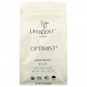 Lifeboost, Coffee, Optimist ™, зерна, легкой обжарки, 340 г (12 унций) - подробнее Lifeboost, Coffee, Optimist ™, зерна, легкой обжарки, 340 г (12 унций) - описание