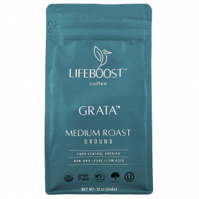 Lifeboost, Кофе Grata ™, молотый, средней обжарки, 340 г (12 унций) в Москве - eco-herb.ru | изображение Lifeboost, Кофе Grata ™, молотый, средней обжарки, 340 г (12 унций) в Москве - eco-herb.ru | фото