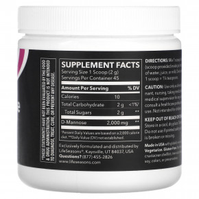 LifeSeasons, D-манноза, 94,97 г (3,3 унции) в Москве - eco-herb.ru | фото