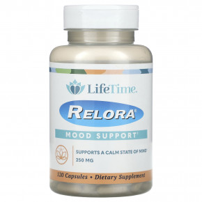 LifeTime Vitamins, Relora, поддержка настроения, 250 мг, 120 капсул - описание | фото