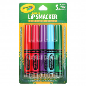 Lip Smacker, Crayola, жидкий блеск для губ, набор разных вкусов, 5 шт., 14 мл (0,45 жидк. унции) в Москве - eco-herb.ru | изображение Lip Smacker, Crayola, жидкий блеск для губ, набор разных вкусов, 5 шт., 14 мл (0,45 жидк. унции) в Москве - eco-herb.ru | фото