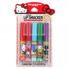 Lip Smacker, Hello Kitty And Friends, жидкий блеск для губ, лучший вкус навсегда, 5 пакетиков, 14 мл (0,45 жидк. унц.) в Москве - eco-herb.ru | фото