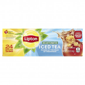 Lipton, Холодный чай, без кофеина, 24 чайных пакетика для всей семьи, 148 г (5,25 унции) в Москве - eco-herb.ru | фото