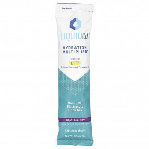 Liquid I.V., Hydration Multiplier, смесь для приготовления электролитического напитка, со вкусом ягод асаи, 10 пакетиков по 16 г (0,56 унции) в Москве - eco-herb.ru | изображение Liquid I.V., Hydration Multiplier, смесь для приготовления электролитического напитка, со вкусом ягод асаи, 10 пакетиков по 16 г (0,56 унции) в Москве - eco-herb.ru | фото