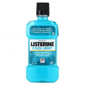Listerine, Antiseptic, Cool Mint, 1.05 pt (500 ml) в Москве - eco-herb.ru | фото