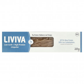 LIVIVA, лингвини с низким содержанием углеводов и высоким содержанием белка, 225 г в Москве - eco-herb.ru | изображение LIVIVA, лингвини с низким содержанием углеводов и высоким содержанием белка, 225 г в Москве - eco-herb.ru | фото