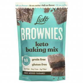 Livlo, Brownies, Кето смесь для выпечки, 9 унций (256 г) (Товар снят с продажи) в Москве - eco-herb.ru | фото