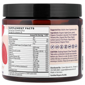 Llama Naturals, мультивитамины на растительной основе для женщин, настоящие фрукты, клубничный джем, 120 жевательных таблеток в Москве - eco-herb.ru | изображение Llama Naturals, мультивитамины на растительной основе для женщин, настоящие фрукты, клубничный джем, 120 жевательных таблеток в Москве - eco-herb.ru | фото