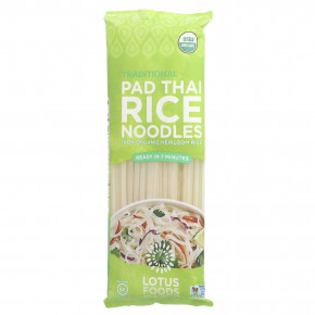 Lotus Foods, Традиционная рисовая лапша Pad Thai, 227 г (8 унций) в Москве - eco-herb.ru | фото