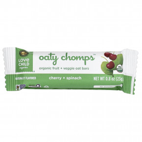 Love Child Organics, Nature's Path, органические батончики Oaty Chomps™, для детей от 12 месяцев, вишня и шпинат, 5 батончиков в индивидуальной упаковке, 23 г (0,8 унции) в Москве - eco-herb.ru | фото