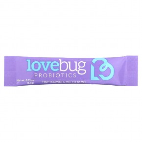 LoveBug Probiotics, Детские пробиотики, для детей от 6 до 12 месяцев, 4 млрд КОЕ, 30 порционных пакетиков в Москве - eco-herb.ru | фото