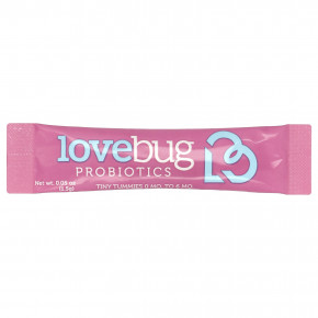 LoveBug Probiotics, пробиотики для младенцев в возрасте 0–6 месяцев, 1 млрд КОЕ, 30 порций в индивидуальной упаковке, по 1,5 г (0,05 унции) в Москве - eco-herb.ru | фото