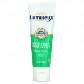 Lumineux Oral Essentials, Certified Non-Toxic Clean & Fresh Toothpaste, Mint, 3.75 oz (106 g) в Москве - eco-herb.ru | фото