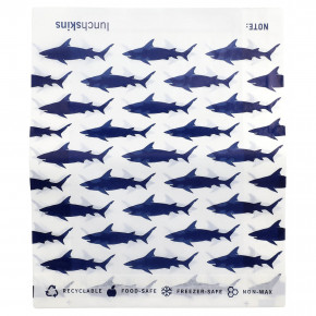 Lunchskins, бумажные пакеты для сэндвичей, акула, 50 шт. в Москве - eco-herb.ru | изображение Lunchskins, бумажные пакеты для сэндвичей, акула, 50 шт. в Москве - eco-herb.ru | фото