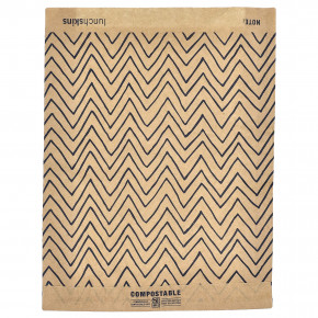 Lunchskins, бумажные пакеты для сэндвичей, размер XL, с защитной пленкой, 50 шт. в Москве - eco-herb.ru | фото