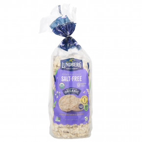 Lundberg, Organic Brown Rice Cakes, Salt-Free, 8.5 oz (241 g) - описание