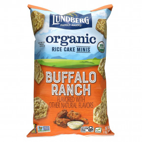 Lundberg, Organic Rice Cake Minis, Buffalo Ranch, 5 oz (142 g) - описание