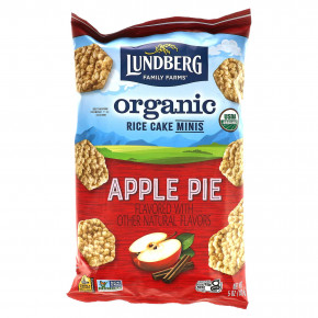 Lundberg, Organic Rice Cake Minis, Apple Pie, 5 oz (142 g) - описание