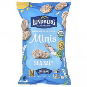 Lundberg, Organic Rice Cake Minis, Sea Salt, 5 oz (142 g) - описание