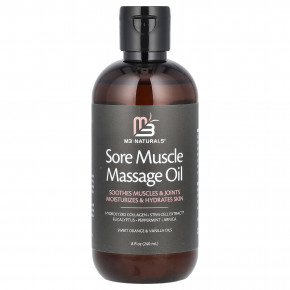 M3, Масло для массажа при боли в мышцах, сладкий апельсин и ваниль, 240 мл (8 жидк. унц.) - описание | фото