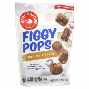 Made in Nature, Figgy Pops, орехи и желе, 119 г (4,2 унции) - описание | фото