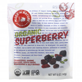 Made in Nature, Органический фруктовый Fusion Superberry Blast Supersnacks, 5 унций (142 г) - описание | фото