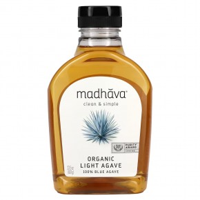 Madhava Natural Sweeteners, золотистый сок органической голубой агавы, 667 г (23,5 унции) в Москве - eco-herb.ru | фото