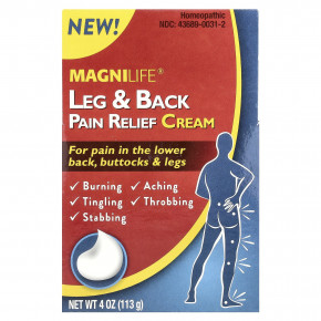 MagniLife, Обезболивающий крем для ног и спины, 113 г (4 унции) в Москве - eco-herb.ru | изображение MagniLife, Обезболивающий крем для ног и спины, 113 г (4 унции) в Москве - eco-herb.ru | фото