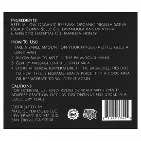 Maju Superfoods, бальзам с медом, вечерняя лаванда, 59,15 мл (2 жидк. унции) в Москве - eco-herb.ru | фото