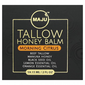 Maju Superfoods, бальзам с медом, утренний цитрус, 59,15 мл (2 жидк. унции) в Москве - eco-herb.ru | фото