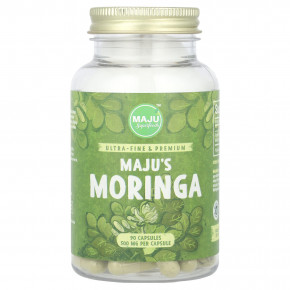 Maju Superfoods, Maju's Moringa, 90 капсул (500 мг на капсулу) - описание | фото