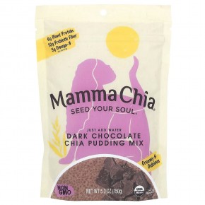 Mamma Chia, Chia Pudding Mix, Dark Chocolate, 5.3 oz (150 g) в Москве - eco-herb.ru | фото