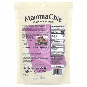 Mamma Chia, Смесь для пудинга с чиа, темный шоколад, 150 г (5,3 унции) в Москве - eco-herb.ru | фото
