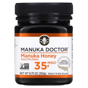 Manuka Doctor, мед манука из разнотравья, MGO 35+, 250 г (8,75 унции) - описание