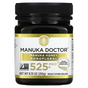 Manuka Doctor, Монофлерный мед манука, MGO 525+, 250 г (8,75 унции) - описание