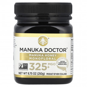 Manuka Doctor, монофлорный мед манука, MGO 325+, 250 г (8,75 унции) в Москве - eco-herb.ru | фото