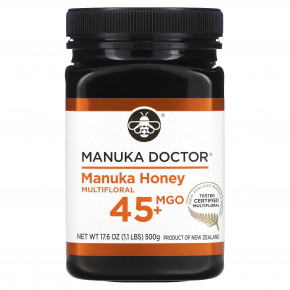 Manuka Doctor, монофлорный мед манука, MGO 45+, 500 г (17,6 унции) (Товар снят с продажи) в Москве - eco-herb.ru | фото