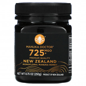 Manuka Doctor, монофлорный мед манука, MGO 725+, 250 г (8,75 унции) - описание | фото