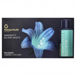 Manuka Health, Immunity Elixir Shot, 5 флаконов по 50 мл (1,69 жидк. унции) в Москве - eco-herb.ru | изображение Manuka Health, Immunity Elixir Shot, 5 флаконов по 50 мл (1,69 жидк. унции) в Москве - eco-herb.ru | фото