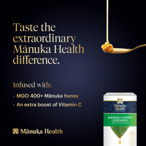 Manuka Health, Леденцы с медом Manuka, прополис, MGO 400+, 15 леденцов в Москве - eco-herb.ru | фото