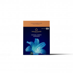 Manuka Health, леденцы с медом манука, лимон и имбирь, MGO 600+, 20 леденцов в Москве - eco-herb.ru | фото