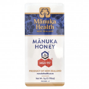 Manuka Health, Manuka Honey On-The-Go, UMF 6+, MGO 115+, 12 пакетиков по 5 г (0,176 унции) в Москве - eco-herb.ru | изображение Manuka Health, Manuka Honey On-The-Go, UMF 6+, MGO 115+, 12 пакетиков по 5 г (0,176 унции) в Москве - eco-herb.ru | фото