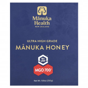 Manuka Health, Мед манука, UMF 18+, MGO700 +, 250 г (8,8 унции) в Москве - eco-herb.ru | фото